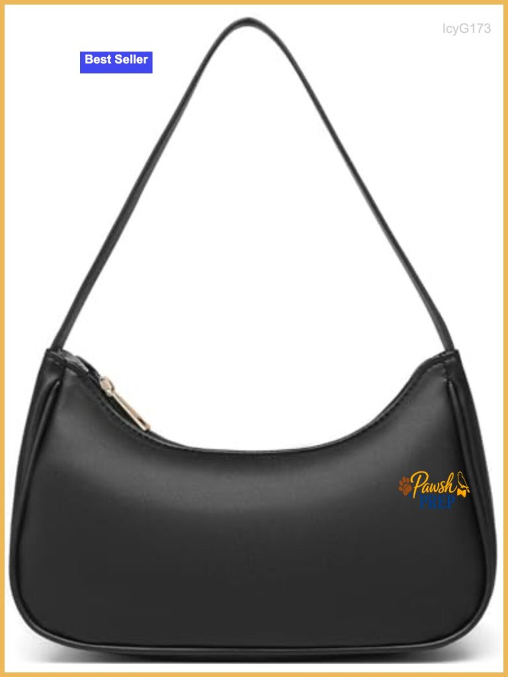 Vegan Leather Hobo Sling Tote Handbag with Zipper Closure Retro Purse Shoulder